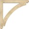 Ekena Millwork Thorton Craftsman Rough Sawn Bracket w/ Offset Brace, Douglas Fir, 6"W x 42"D x 42"H BKT0604X42X42THR04RDF - alternate 3